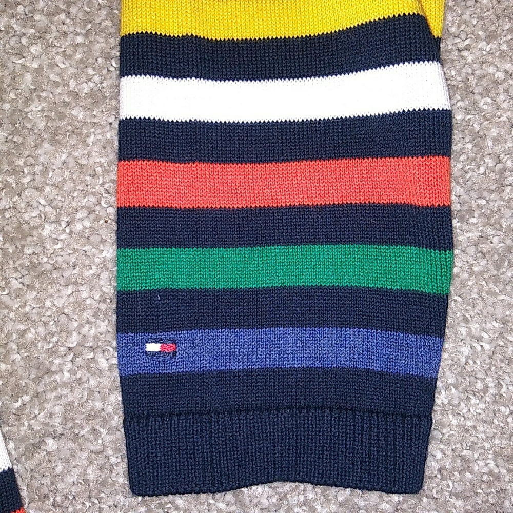 NWT Sz S Tommy Hilfiger Rainbow Stripe Sweater - Picture 4 of 8
